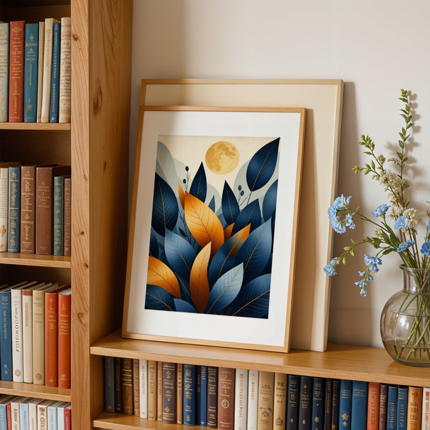 π Moonlit Botanical Harmony β Elegant Nature - Inspired Art Print π - heyvidashop