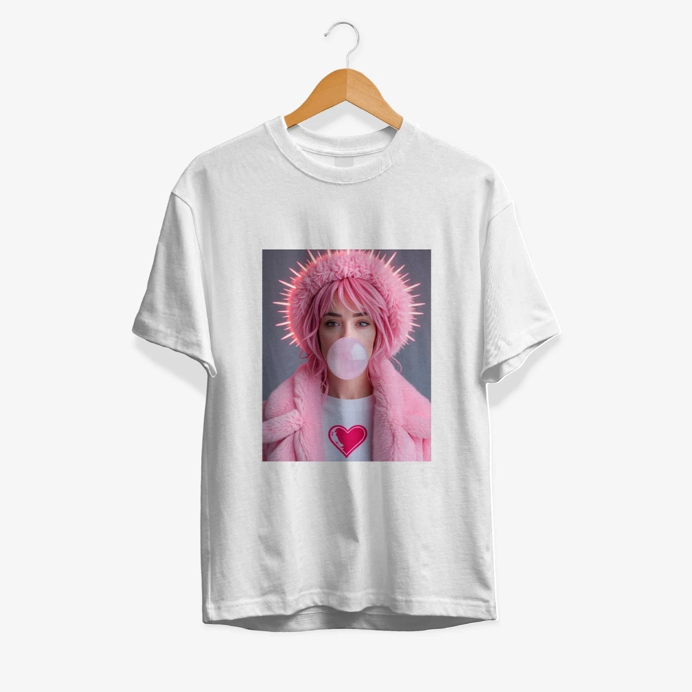 T-Shirt - Bubble Gum - heyvidashop